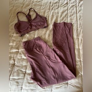 Mauve Pink, VS Pink Legging & Sportsbra Set